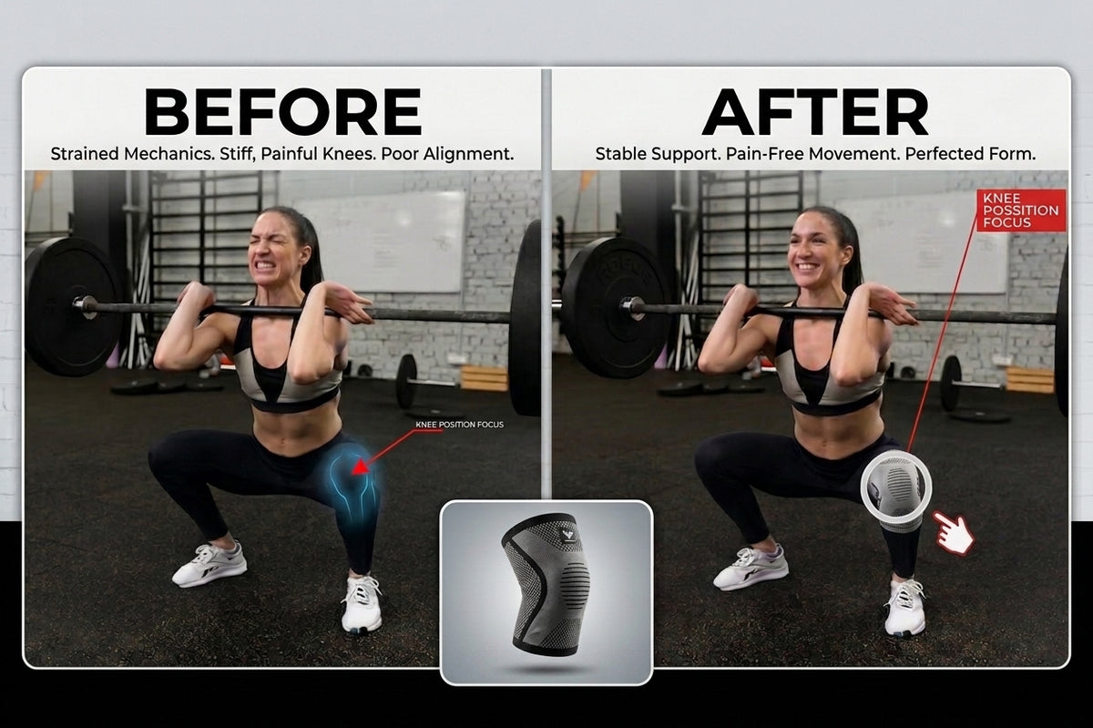 Double compression knee brace